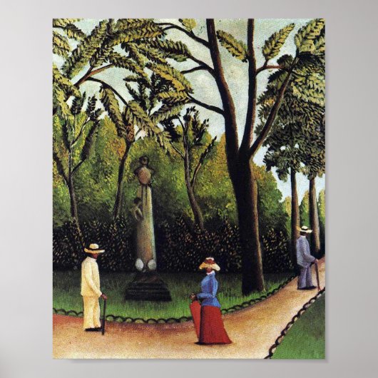 Poster Le monument à Chopin par Henri Rousseau (Devant)