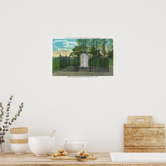 Poster Le monument à la jambe gauche du général Benedict  (Cuisine)