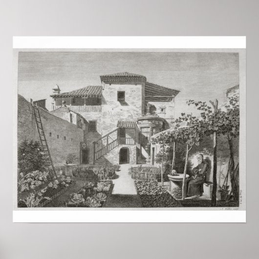 Poster Le Monument de Lysicrates dans le jardin de la Ca (Devant)