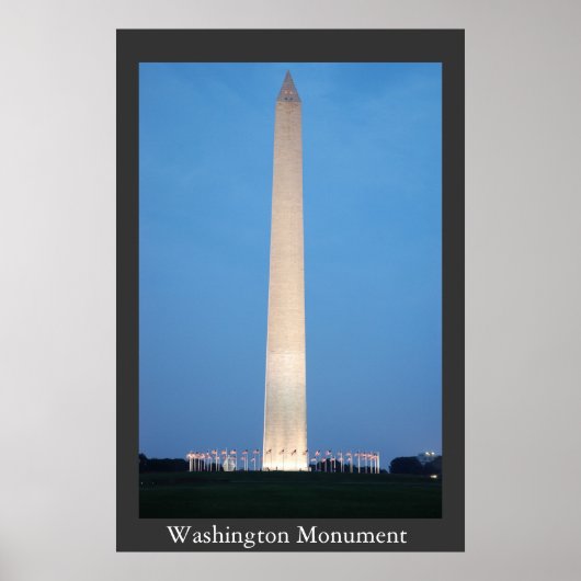 Poster Le monument de Washington (Devant)