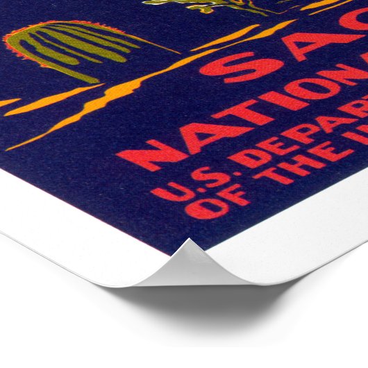 Poster Le monument national du Saguaro (Coin)