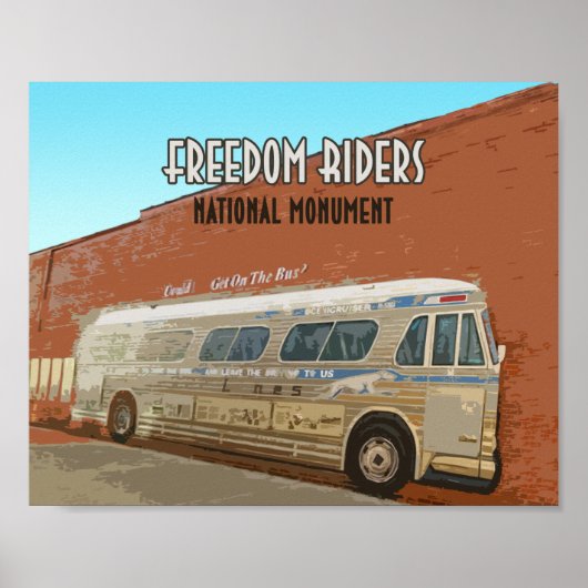 Poster Le monument national Freedom Riders Alabama (Devant)