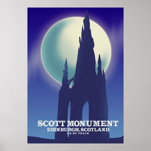 Poster Le monument Scott, Édimbourg, Ecosse (Devant)