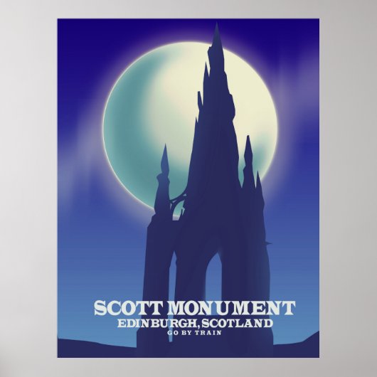 Poster Le monument Scott, Édimbourg, Écosse (Devant)