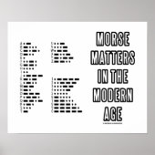Poster Le Morse Compte Dans L'Âge Moderne (Code Morse) (Devant)