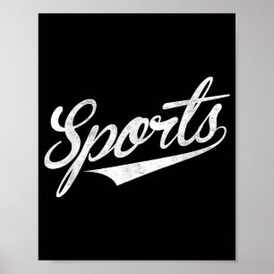 Poster Le mot Sports Un design ironique amusant qui dit S