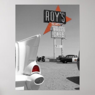 Poster Le motel et le café de Roy