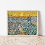 Poster Le moteur | Vincent Van Gogh<br><div class="desc">The Sower (1888) de l'artiste post-impressionniste néerlandais Vincent Van Gogh. L'oeuvre originale est une huile sur toile. La scène du paysage montre un fermier dans un champ abstrait avec le soleil jaune vif en arrière - plan. Utilisez les outils de conception pour ajouter du texte personnalisé ou personnaliser l'image.</div>
