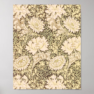 Poster Le motif de Chrysanthème de William Morris