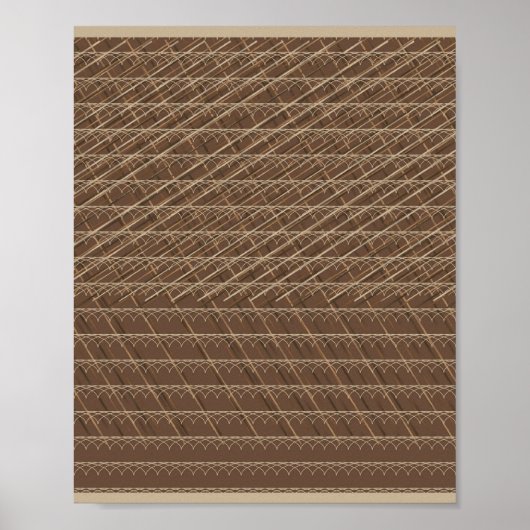 Poster Le motif de vent et de pluie (Devant)