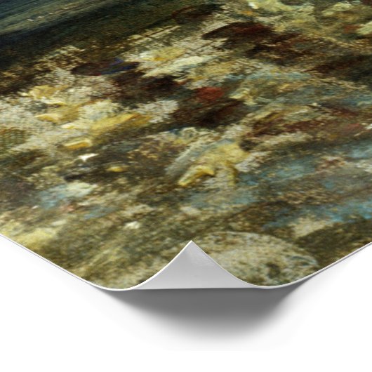 Poster Le moulin à vent, Claude Monet 1871 (Coin)