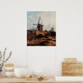 Poster Le Moulin de Blute Fin par Vincent van Gogh (Cuisine)