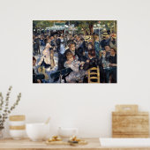 Poster Le Moulin de la Galette by Pierre Auguste Renoir (Cuisine)