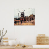 Poster Le Moulin de la Galette par Vincent van Gogh (Cuisine)