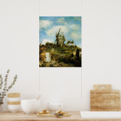 Poster Le Moulin de la Galette par Vincent van Gogh (Cuisine)