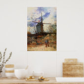 Poster Le Moulin de la Galette par Vincent van Gogh (Cuisine)