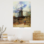 Poster Le Moulin de la Galette par Vincent van Gogh (Cuisine)