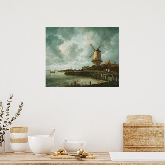 Poster Le moulin de l'affiche Wijk-bij-Duurstede (Cuisine)