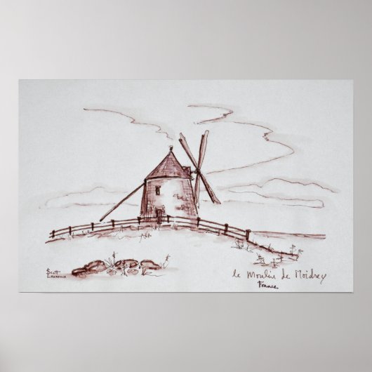 Poster Le Moulin de Moidrey | Pontorson (Devant)