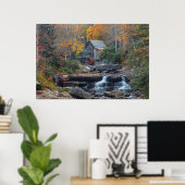 Poster Le moulin historique sur Glade Creek (Bureau à domicile)