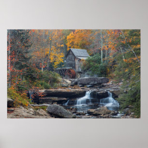 Poster Le moulin historique sur Glade Creek