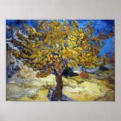 Poster Le Mulberry Tree par Vincent van Gogh (Devant)