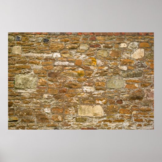 Poster Le mur en pierre arrière - plan et texture. Haute (Devant)