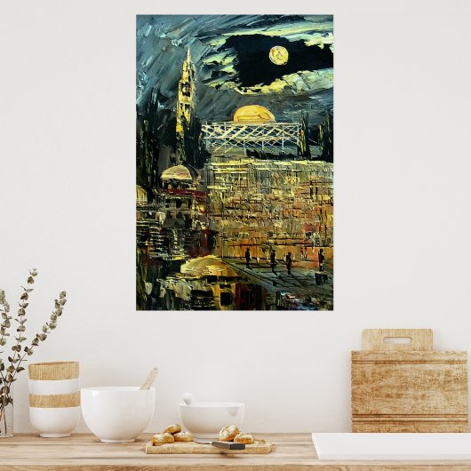 Poster Le mur occidental à Jérusalem (Cuisine)