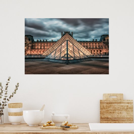 Poster Le musée du Louvre (Cuisine)