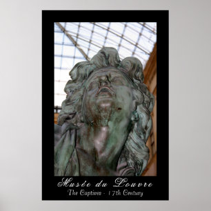 Poster Le musée du Louvre "Les captifs"