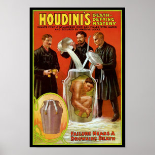 Poster Le mystère Mort-Défiant de Houdini