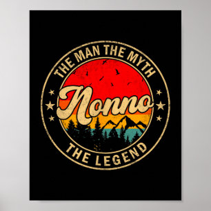 Poster Le Mythe Nonno Légende Vintage Rétro