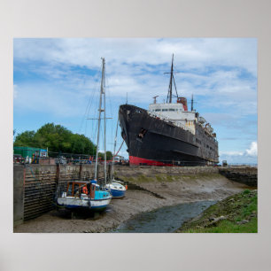 Poster Le navire abandonné TSS Duke of Lancaster