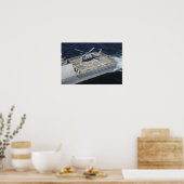 Poster Le navire de combat du littoral USS Freedom (Cuisine)