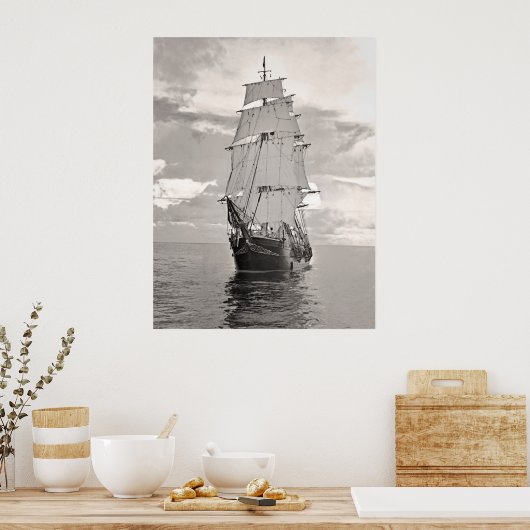 Poster Le navire Joseph Conrad (Cuisine)