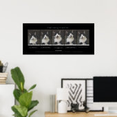 Poster "LE NÉGOCIATEUR" Funny Pet Cat Imprimer (Bureau à domicile)