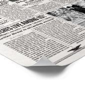 Poster Le New York Ghost Newspaper (Coin)