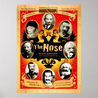 Poster Le nez : Streetposter, 2009
