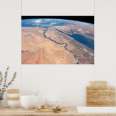 Poster Le Nil, La Mer Rouge Et La Mer Méditerranée. (Cuisine)