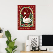 Poster Le Noël du Cygne Souverain (Bureau à domicile)