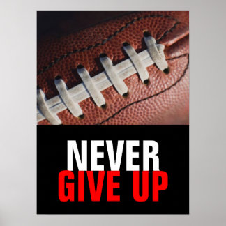 Poster Le noir blanc n'abandonne jamais le football