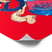 Poster LE NOIR CORSAIR Rouge (Coin)