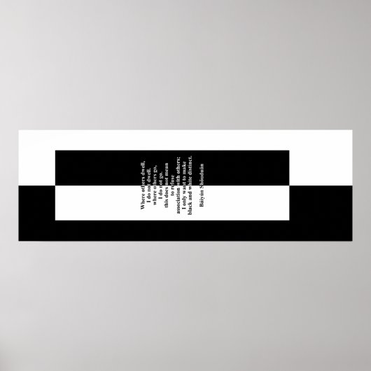 Poster Le noir et blanc de Báiyún (Devant)