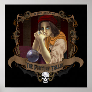 Poster Le Noir Lune Cirque - La Diseuse de Bonne Aventure