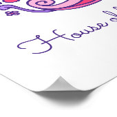 Poster Le nom d'art initial de Beth B signifiant gribouil (Coin)