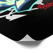 Poster Le nom de Justin en graffiti (Coin)