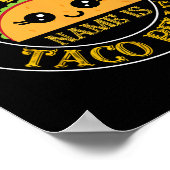 Poster Le nom de ma princesse est Taco Belle Funny Cinco  (Coin)