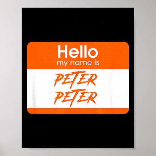 Poster Le nom est Peter Peter Pumpkin Mangeur Drôle Hallo (Devant)
