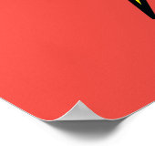 Poster Le nom Flash et logo d'éclair (Coin)