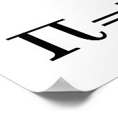 Poster Le nombre Pi Math & Science Lover's (Coin)